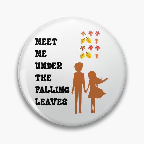 Item preview, Meet Me Under The Falling Leaves - Cute Autumn Couple Romantic Fall Design designed and sold by NAMASTHE WORLD.