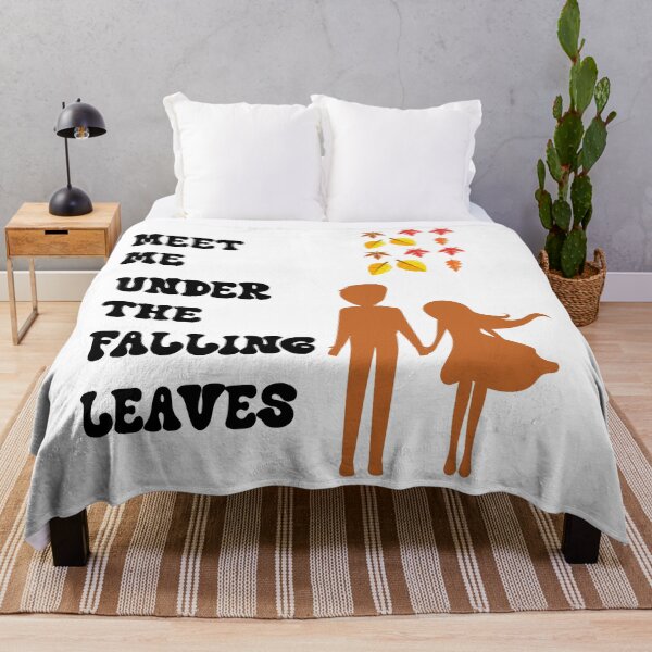Item preview, Meet Me Under The Falling Leaves - Cute Autumn Couple Romantic Fall Design designed and sold by NAMASTHE WORLD.