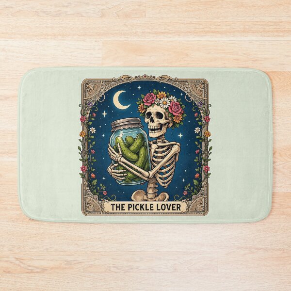 Item preview, The Pickle Lover Vintage Skeleton Tarot Card Clipart designed and sold by zozo-shop.