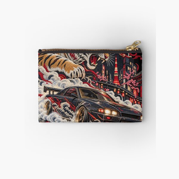Item preview, Japanese Drift Car Tiger Embroidery – Tokyo Street Racing Artwork designed and sold by Emoji Emblems.