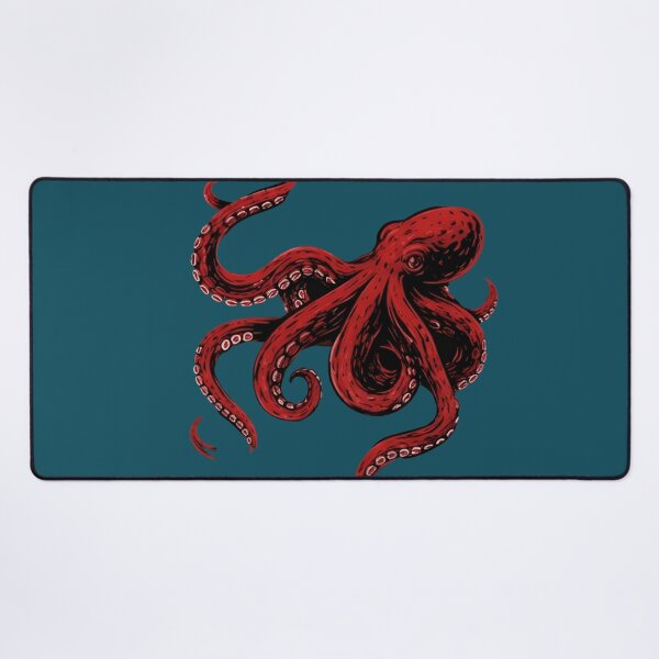 Item preview, Red Octopus Illustration T‑Shirt & Sticker – Bold Marine Life Art designed and sold by ZyxDes.