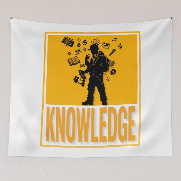 Item preview, Knowledge Streetwear Art Hip Hop Graphic T-Shirt designed and sold by YOFANTZ!.