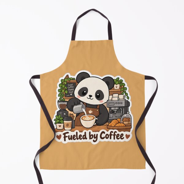 Item preview, Cute Panda Barista – Fueled by Coffee Funny Coffee Lover Gift designed and sold by Isliath.