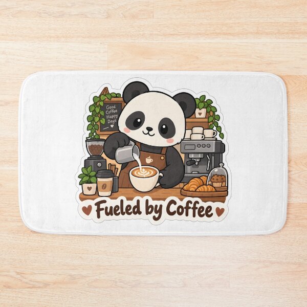 Item preview, Cute Panda Barista – Fueled by Coffee Funny Coffee Lover Gift designed and sold by Isliath.