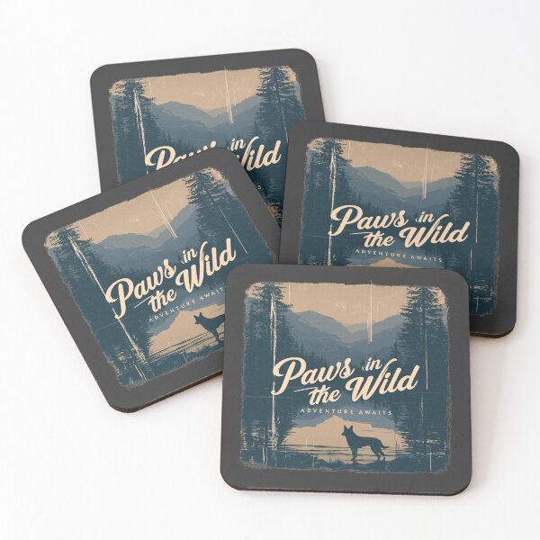 Item preview, Paws in the Wild Dog Mountain Lake Adventure designed and sold by NicolasGlowArt.