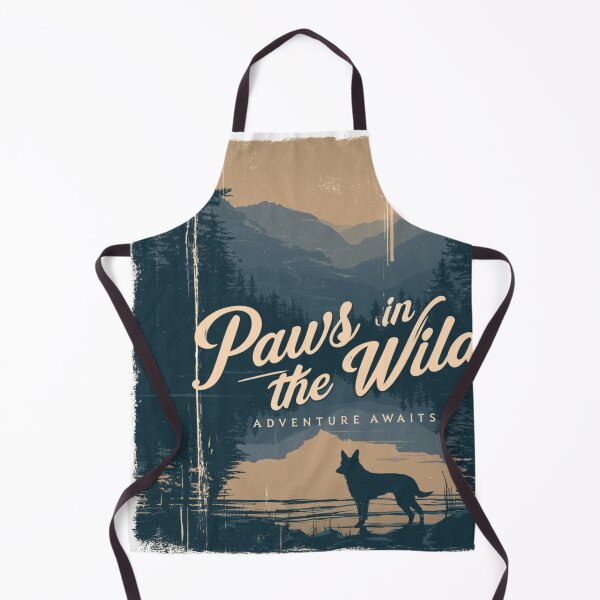 Item preview, Paws in the Wild Dog Mountain Lake Adventure designed and sold by NicolasGlowArt.