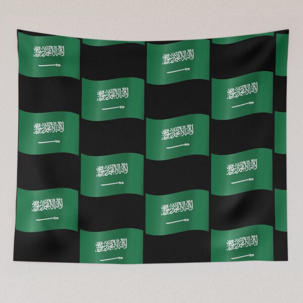 Item preview, Saudi Arabian Waving Flag Saudi Arabia Pride Design designed and sold by YAZ.