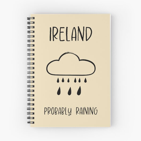 Item preview, Ireland Rain Cloud Print – Probably Raining, Funny Travel Pun Design designed and sold by MarkedArtPrints.