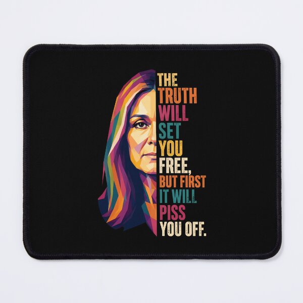 Item preview, Gloria Steinem - Gloria Steinem Memorial - Feminist Quote - Feminist Icon - The Truth Will Set You Free designed and sold by FrancesRobb.