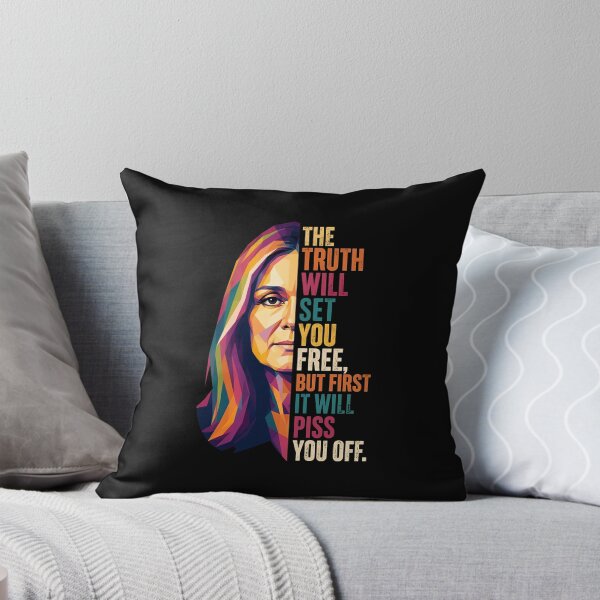 Item preview, Gloria Steinem - Gloria Steinem Memorial - Feminist Quote - Feminist Icon - The Truth Will Set You Free designed and sold by FrancesRobb.