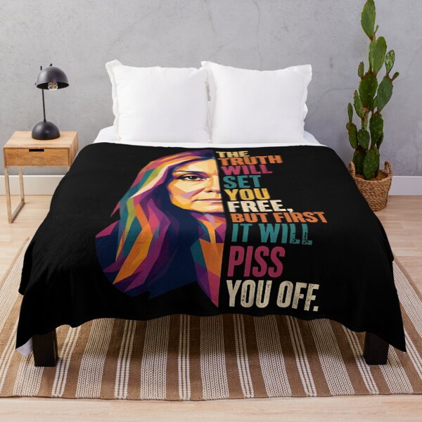 Item preview, Gloria Steinem - Gloria Steinem Memorial - Feminist Quote - Feminist Icon - The Truth Will Set You Free designed and sold by FrancesRobb.