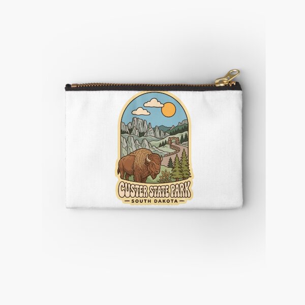 Item preview, Custer State Park South Dakota Vintage Bison Needles Highway Art designed and sold by LittleArij.