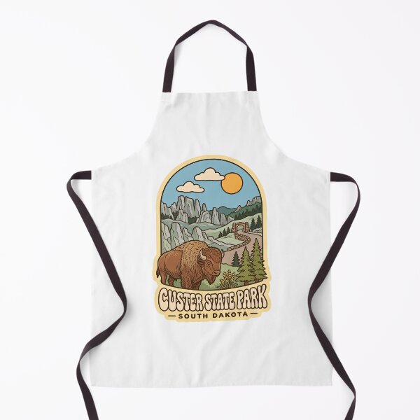 Item preview, Custer State Park South Dakota Vintage Bison Needles Highway Art designed and sold by LittleArij.