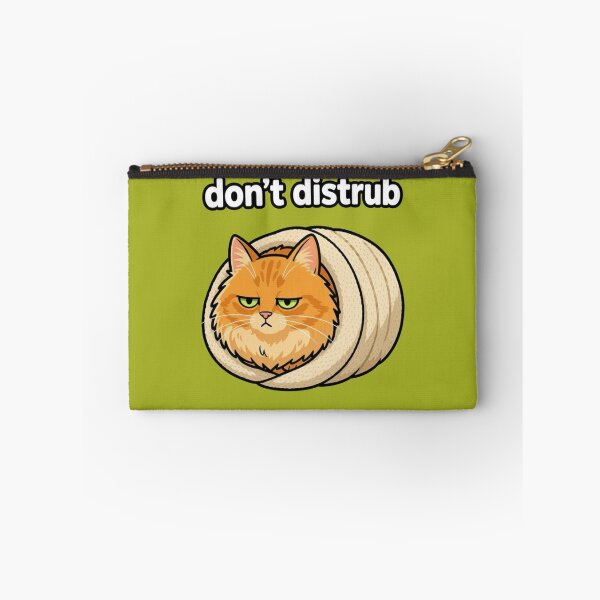 Item preview, Funny Grumpy Ginger Cat Don't Disturb Meme designed and sold by MagicByAl.