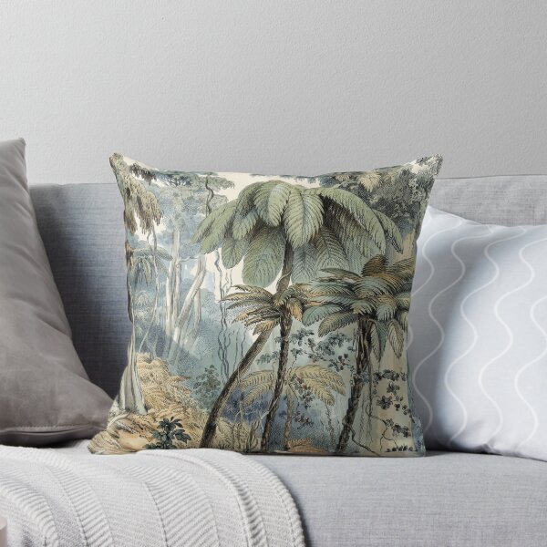 Item preview, Gondwana Bush Landscape: Vintage New Zealand Primeval Tree Fern Art designed and sold by FreiherrPK.