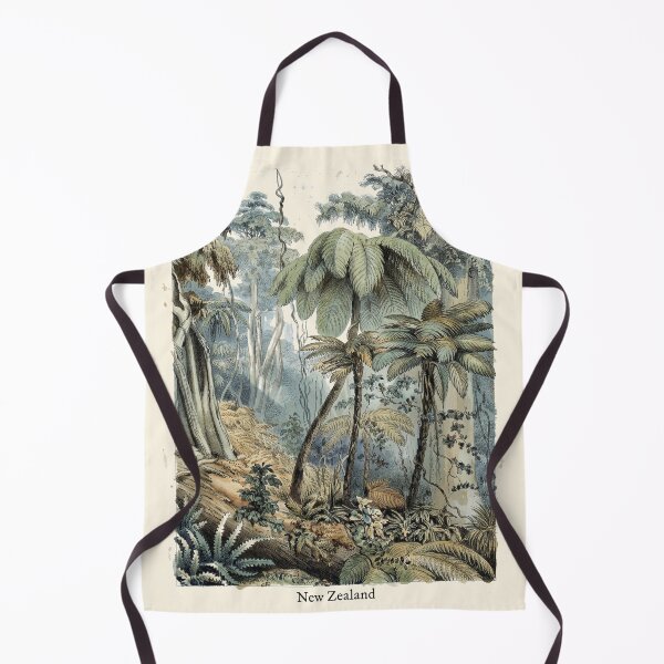 Item preview, Gondwana Bush Landscape: Vintage New Zealand Primeval Tree Fern Art designed and sold by FreiherrPK.