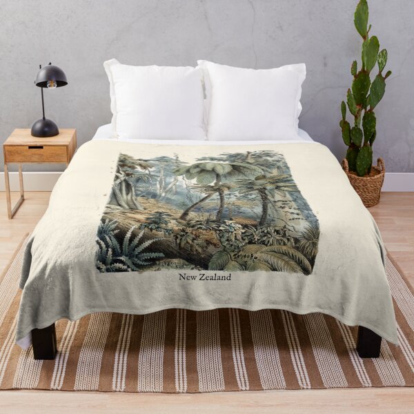 Item preview, Gondwana Bush Landscape: Vintage New Zealand Primeval Tree Fern Art designed and sold by FreiherrPK.