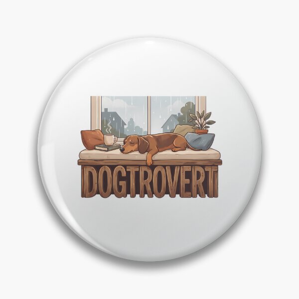 Item preview, Cozy Dogtrovert Dachshund Rainy Window designed and sold by christineirist.