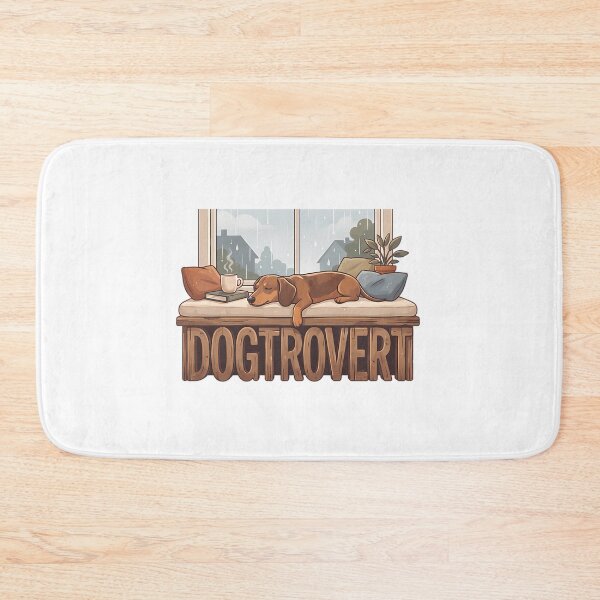 Item preview, Cozy Dogtrovert Dachshund Rainy Window designed and sold by christineirist.