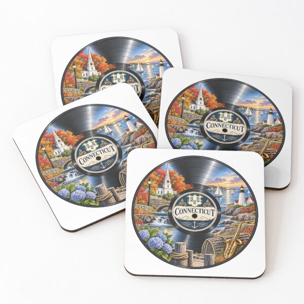 Item preview, Connecticut Vinyl Record designed and sold by Whimspired By Paxx.