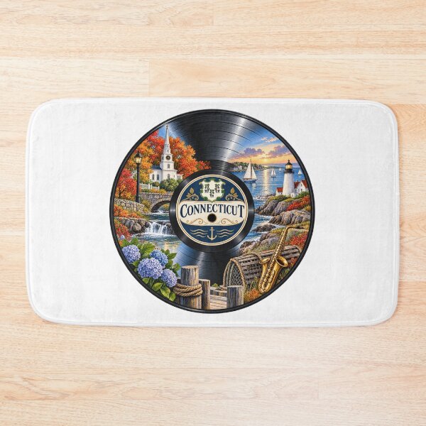 Item preview, Connecticut Vinyl Record designed and sold by Whimspired By Paxx.