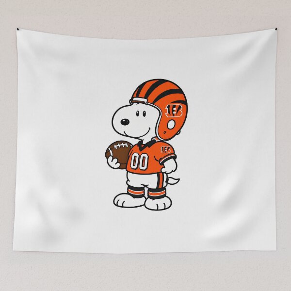 Item preview, Snoopy Football Orange Cincinnati  designed and sold by ArtfulCratures.