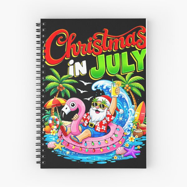 Item preview, Christmas in July Palm Tree Beach Summer Hawaii Santa Men designed and sold by bandom557.