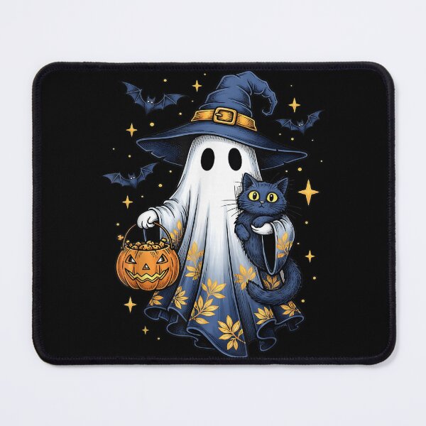 Item preview, Halloween Ghost Witch Holding Black Cat Funny Halloween designed and sold by ALICIAxGONZALEZ.
