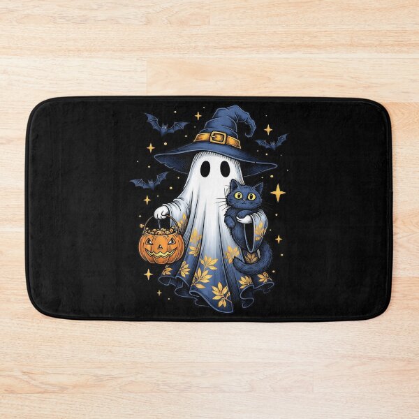 Item preview, Halloween Ghost Witch Holding Black Cat Funny Halloween designed and sold by ALICIAxGONZALEZ.
