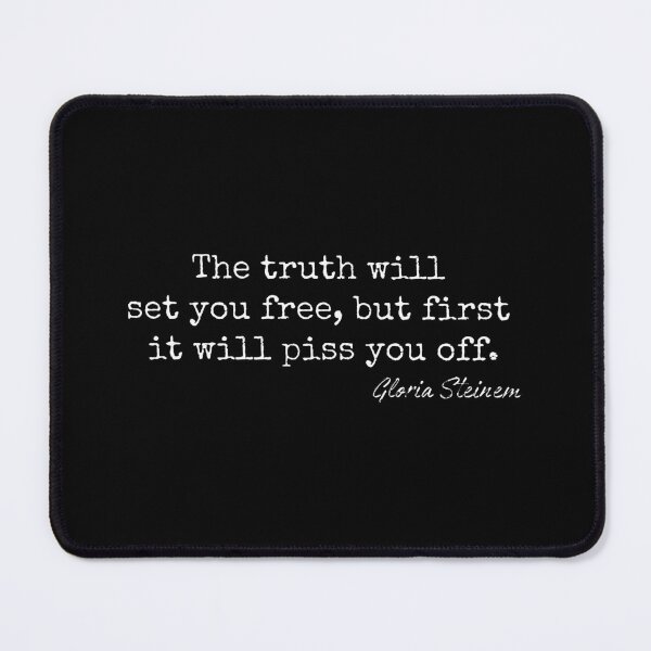 Item preview, Gloria Steinem - Gloria Steinem Memorial - Feminist Quote - Feminist Icon - The Truth Will Set You Free Quote designed and sold by FrancesRobb.