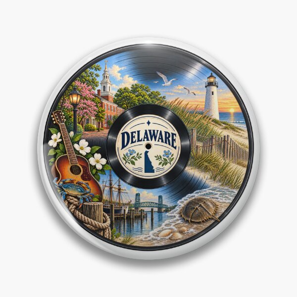 Item preview, Delaware Vinyl Record designed and sold by Whimspired By Paxx.
