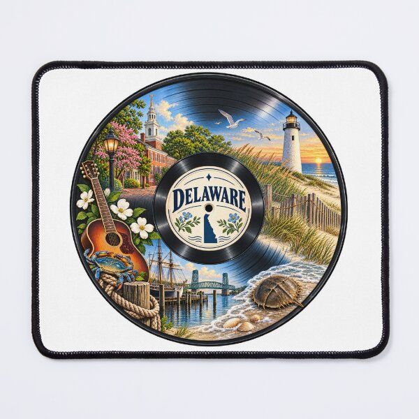 Item preview, Delaware Vinyl Record designed and sold by Whimspired By Paxx.