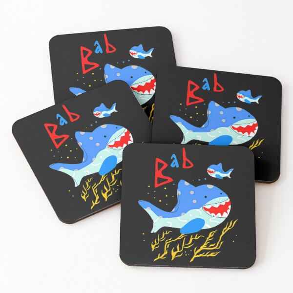 Item preview, Cartoon Sea Sharks Swimming Underwater designed and sold by BrigitteDuhame.