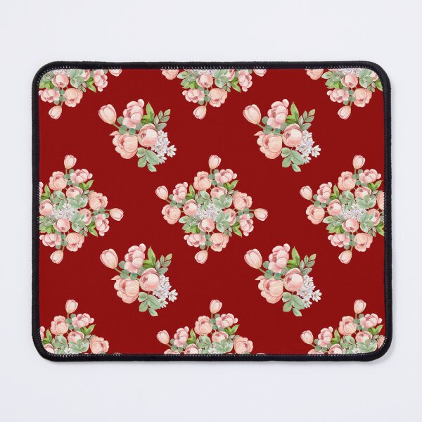 Item preview, Deep Red Pink Tulip Floral Seamless Pattern designed and sold by ​Jyoti Digital Artist.