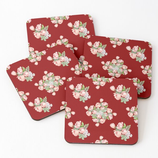 Item preview, Deep Red Pink Tulip Floral Seamless Pattern designed and sold by ​Jyoti Digital Artist.