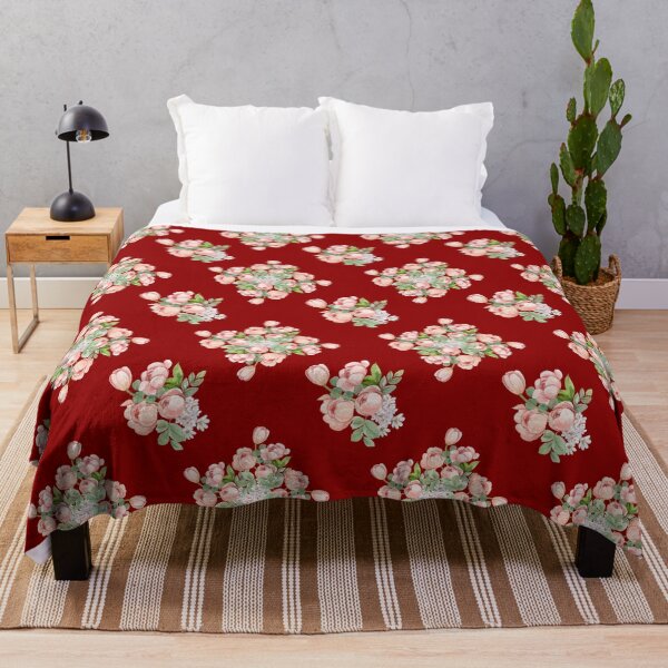 Item preview, Deep Red Pink Tulip Floral Seamless Pattern designed and sold by ​Jyoti Digital Artist.
