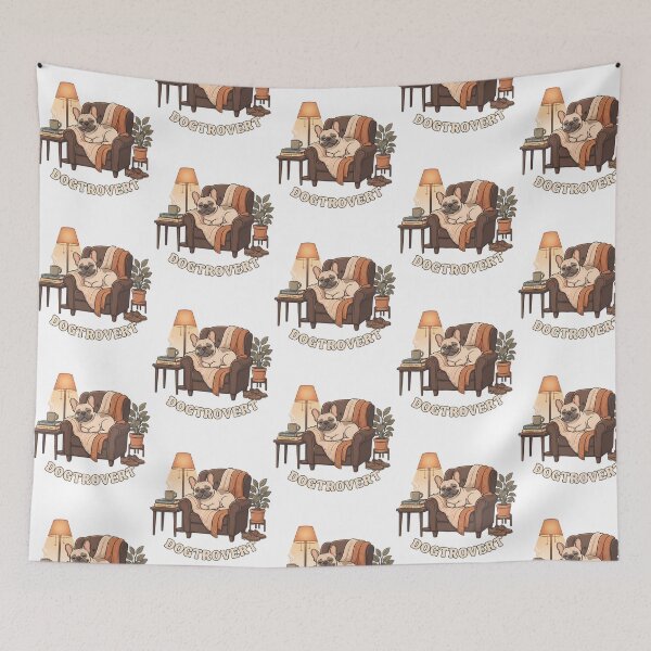 Item preview, Cozy Dogtrovert Frenchie Relaxing Art designed and sold by christineirist.