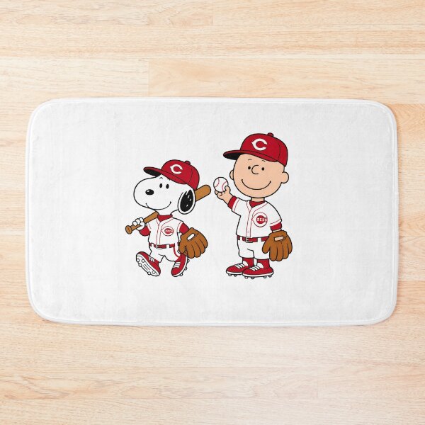 Item preview, Snoopy Charlie Brown Cincinnati Reds Baseball designed and sold by ArtfulCratures.