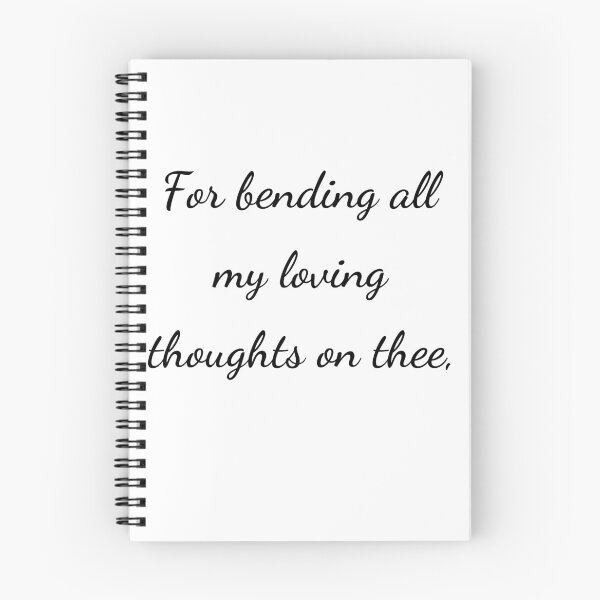 Item preview, “For bending all my loving thoughts on thee,” - handwriting black designed and sold by ariksworld.