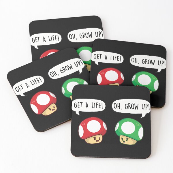 Item preview, Get A Life Oh Grow Up Mushroom designed and sold by GOSMART21.