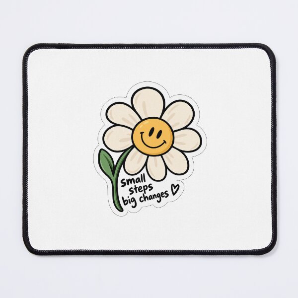 Item preview, Small Steps Big Changes Flower designed and sold by MuttayiClub.