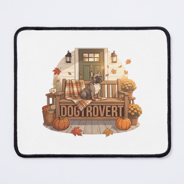 Item preview, Cute Dogtrovert Frenchie Autumn Porch designed and sold by christineirist.