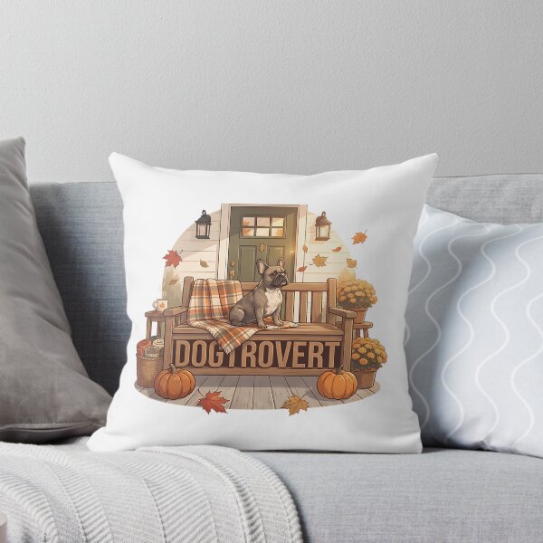 Item preview, Cute Dogtrovert Frenchie Autumn Porch designed and sold by christineirist.