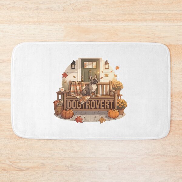 Item preview, Cute Dogtrovert Frenchie Autumn Porch designed and sold by christineirist.