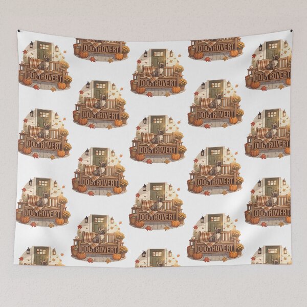 Item preview, Cute Dogtrovert Frenchie Autumn Porch designed and sold by christineirist.