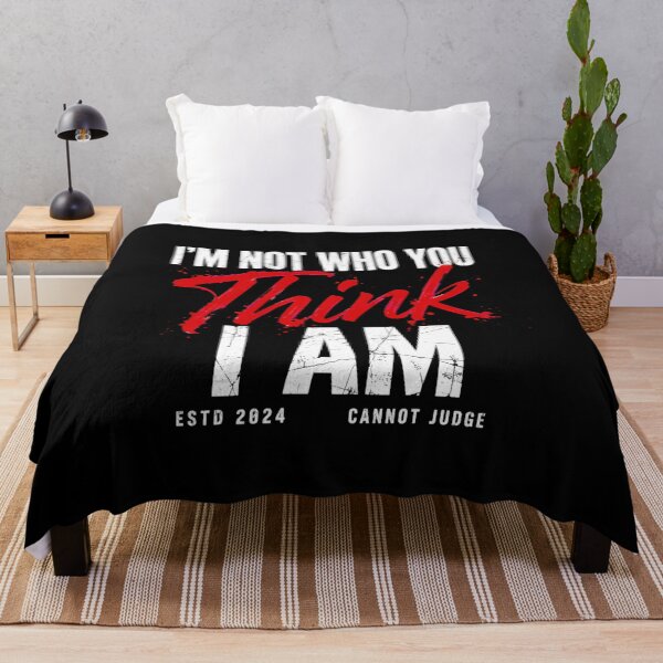 Item preview, I'm Not Who You Think I Am Grunge Typography Quote Art designed and sold by Vibe-Vary.