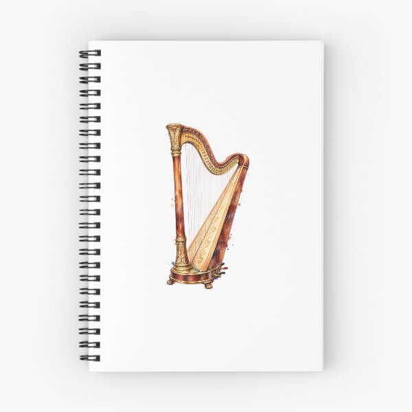 Item preview, Baroque harp with leaf ornaments designed and sold by LongIslandDesgn.
