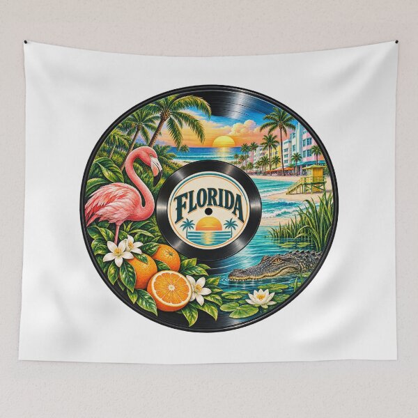 Item preview, Florida Vinyl Record designed and sold by Whimspired By Paxx.