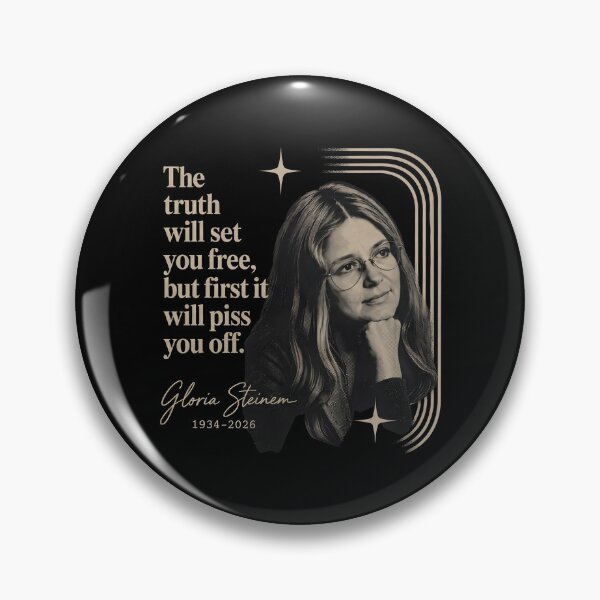 Item preview, Gloria Steinem - Gloria Steinem Memorial - Feminist Quote - Feminist Icon - The Truth Will Set You Free Quote designed and sold by FrancesRobb.