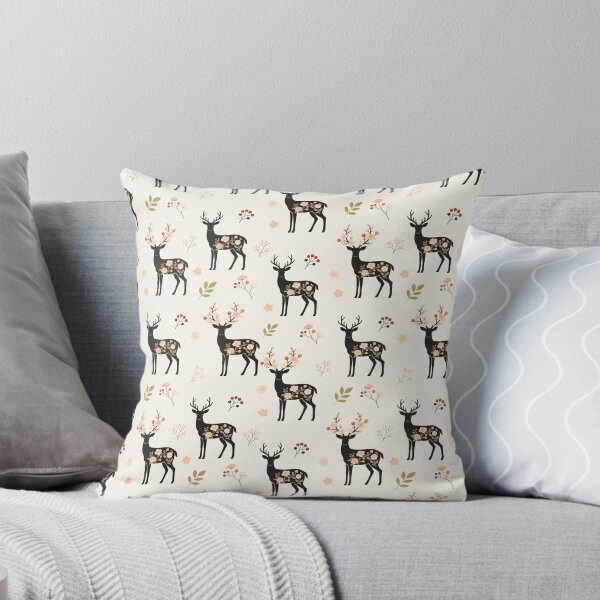 Item preview, Floral Deer Pattern designed and sold by DumpsterSage.